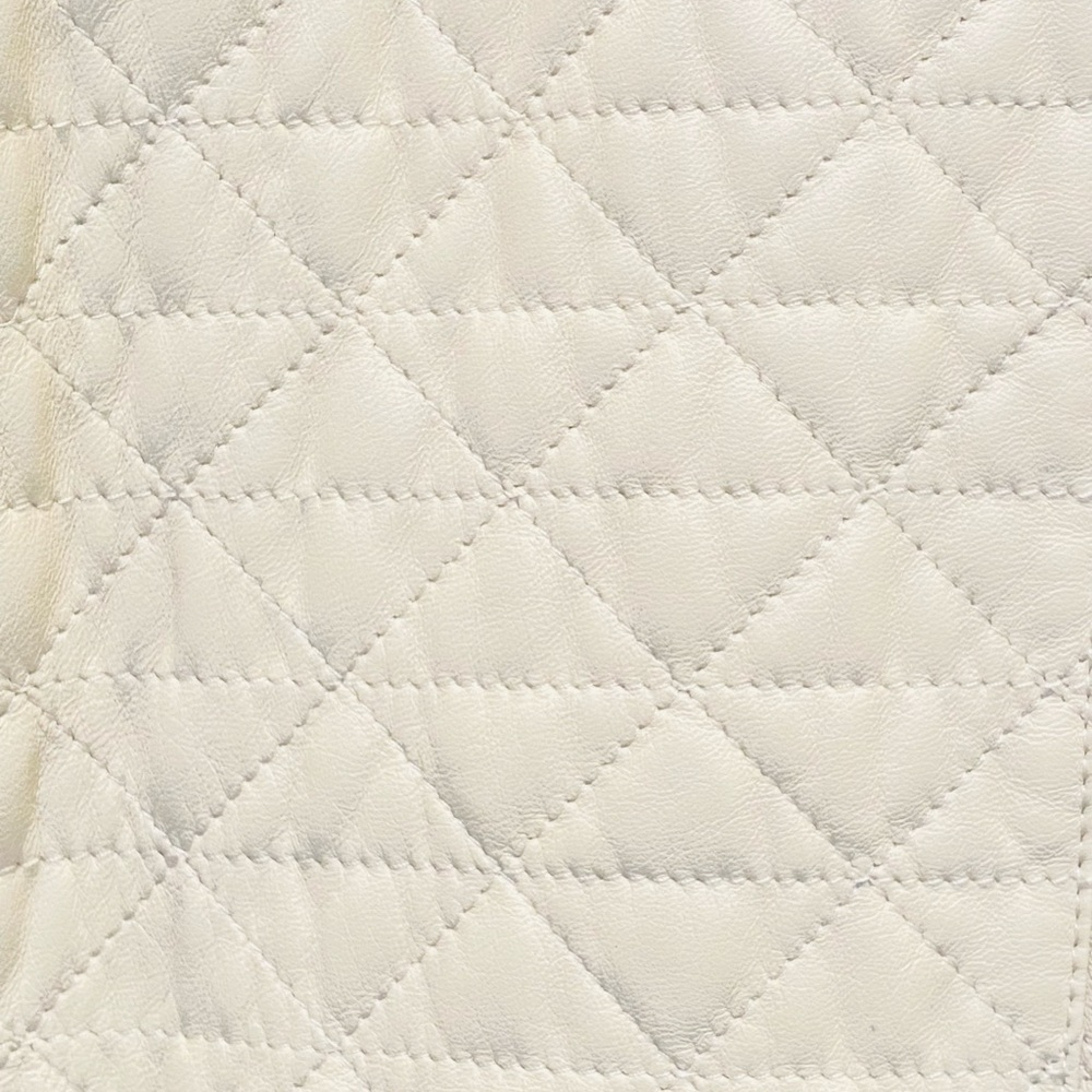 Lafayette 148 New York Cream Quilted Bomber Jacket Size XL ✨PRISTINE CONDITION✨ - Picture 6 of 8